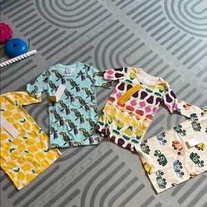 Hanna Anderson Toddler T-Shirts / Pajama Tops, Set of 4